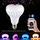 Home Decoration Smart Remote Control Lamp RGB Light  12w Led Bulb Speaker Blue Tooth Music Bulb