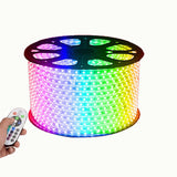 Manual Button  Changeable  Pure Copper Wire RGB 100M AC 220V 5050 SMD Led Strip Light