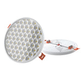 Led New Honeycomb Round Adjustable Panel Down Light 12w 18w 24w High Lumen High Brightness110lm/w Free Installation Home freeshipping - Jiehui Lighting Appliance