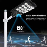 New integrated LED lighting outdoor courtyard lamp household lightcontrolled radar body sensing remote control solar street lamp freeshipping - Jiehui Lighting Appliance