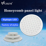 Led New Honeycomb Round Adjustable Panel Down Light 12w 18w 24w High Lumen High Brightness110lm/w Free Installation Home freeshipping - Jiehui Lighting Appliance