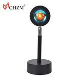 2021 New  Colorful Projector Table Lamp Indoor Usb Led Sunset Projection Light