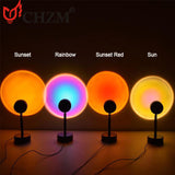 2021 New  Colorful Projector Table Lamp Indoor Usb Led Sunset Projection Light freeshipping - Jiehui Lighting Appliance