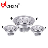 Led Down light 12W AC165V-265V Indoor Led Celling Aluminium Down Light