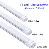 Seperate T8 Led Tube 900mm Light BULB 4FT Milky Clear cover available 0.9M 14W Replace to fluorescent fixture AC175-265V freeshipping - Jiehui Lighting Appliance