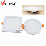 New ultra-thin embedded dimmable 6w 12w 18w 20w 24w LED ceiling downlight freeshipping - Jiehui Lighting Appliance