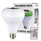 Home Decoration Smart Remote Control Lamp RGB Light  12w Led Bulb Speaker Blue Tooth Music Bulb